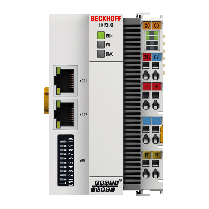 EK9300 | Beckhoff PROFINET RT Bus Coupler for EtherCAT Terminals 24 V DC