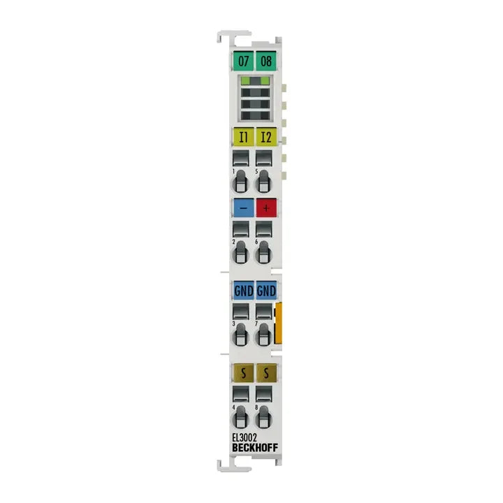 EL3002 | Beckhoff EtherCAT Terminal 2-Channel Analog Input ±10 V 12-Bit