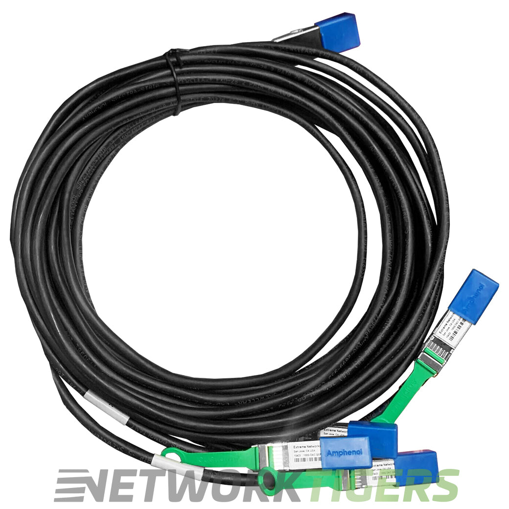 Extreme 10423 3m 100GB QSFP28 to 4x 25GB SFP28 Direct Attach Breakout Cable