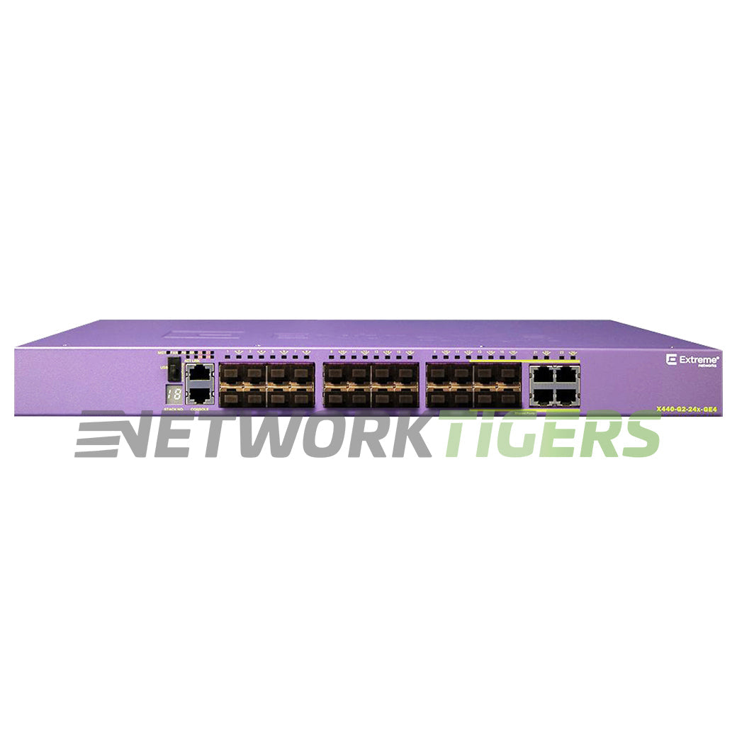 Extreme 16539 X440-G2-24FX-GE4 24x FE RJ45 4x 1GB SFP Switch
