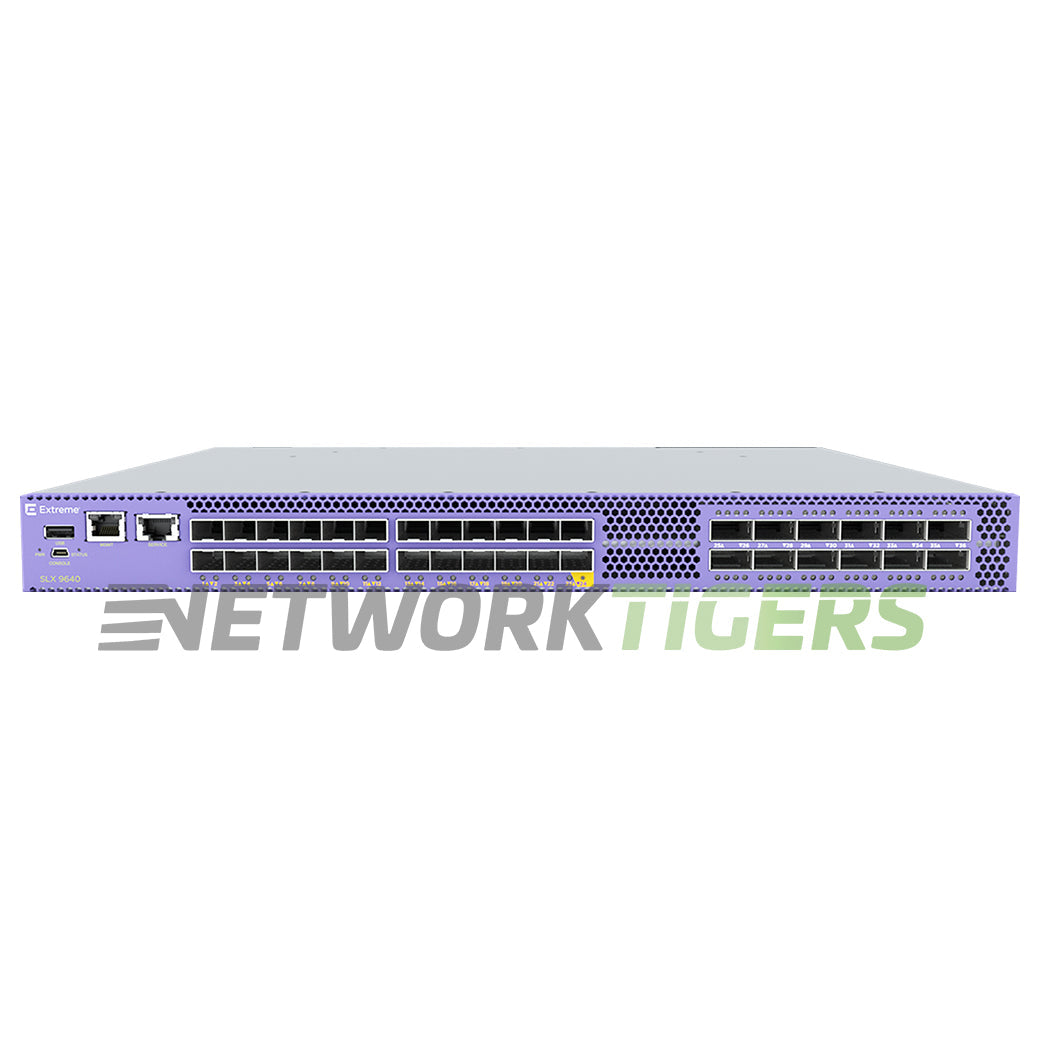 Extreme EN-SLX-9640-24S 24x 10G SFP+ 4x 100G QSFP28 No Fans No PSU Switch