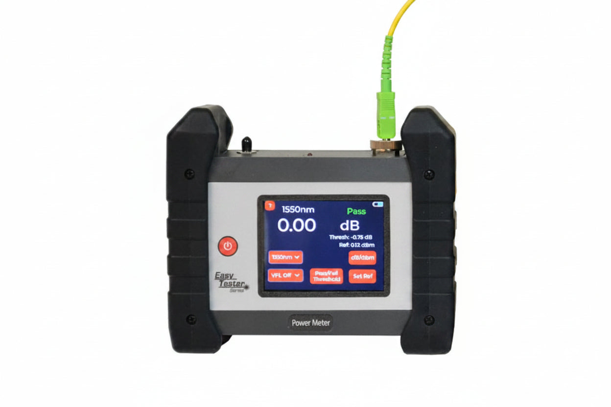 Easy Tester Power Meter with VFL for CATV Applications