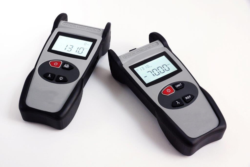 Fosco Test Set Kit E-Series with Power Meter, 850/1300nm Light Source, Adapter Sets