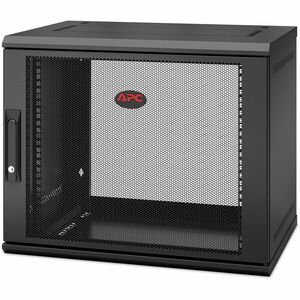 APC NetShelter 9U Wallmount Rack Enclosure Cabinet Single Hinged Switch Depth