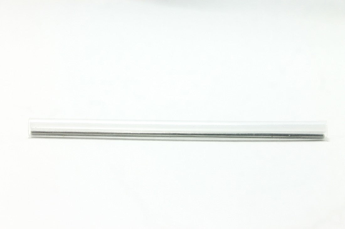 Dia. 2.5mm x 60mm(L) Steel Member Fusion Splice Sleeve - Pack of 50 pcs, Clear Color