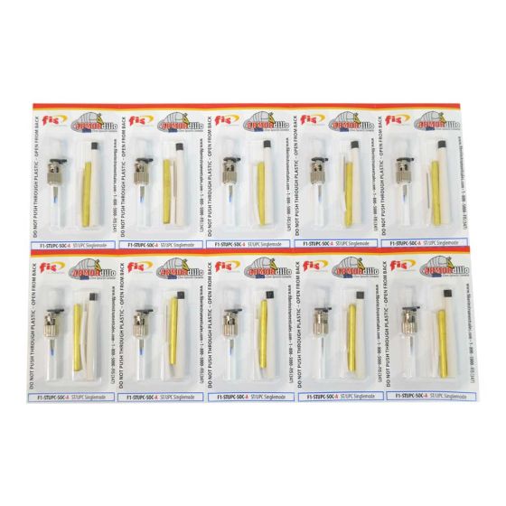 Splice-On Connector Armordillo ST UPC Singlemode 3mm / 2mm / 1.6mm White 100 Pack
