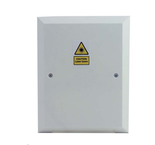 Wall Mount Box Holds (4) SC Duplex or LC Quad Adapters White Unloaded