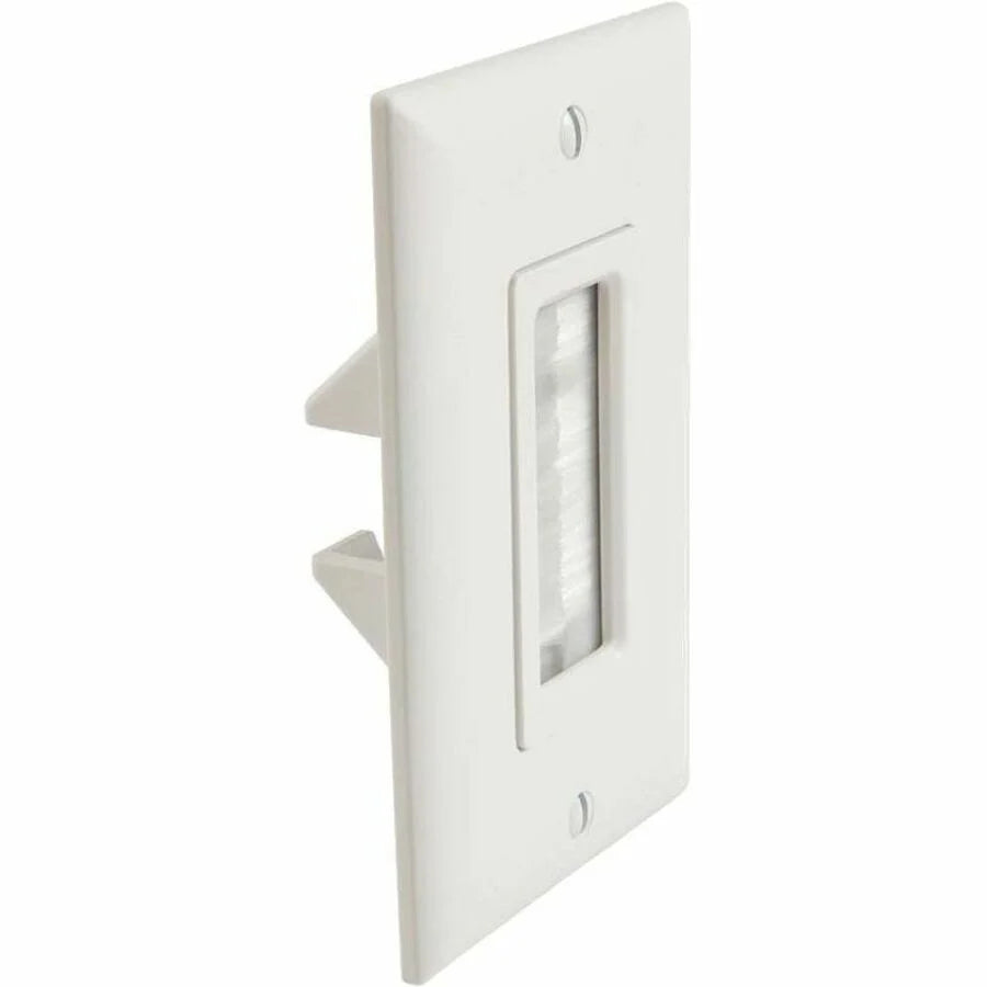 Sanus In-Wall Cable Management Brush Wall Plate - Antique White
