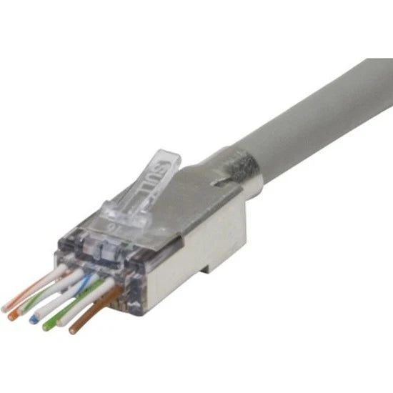 Platinum Tools ezEX48 Shielded, External Ground, CAT6A Connector