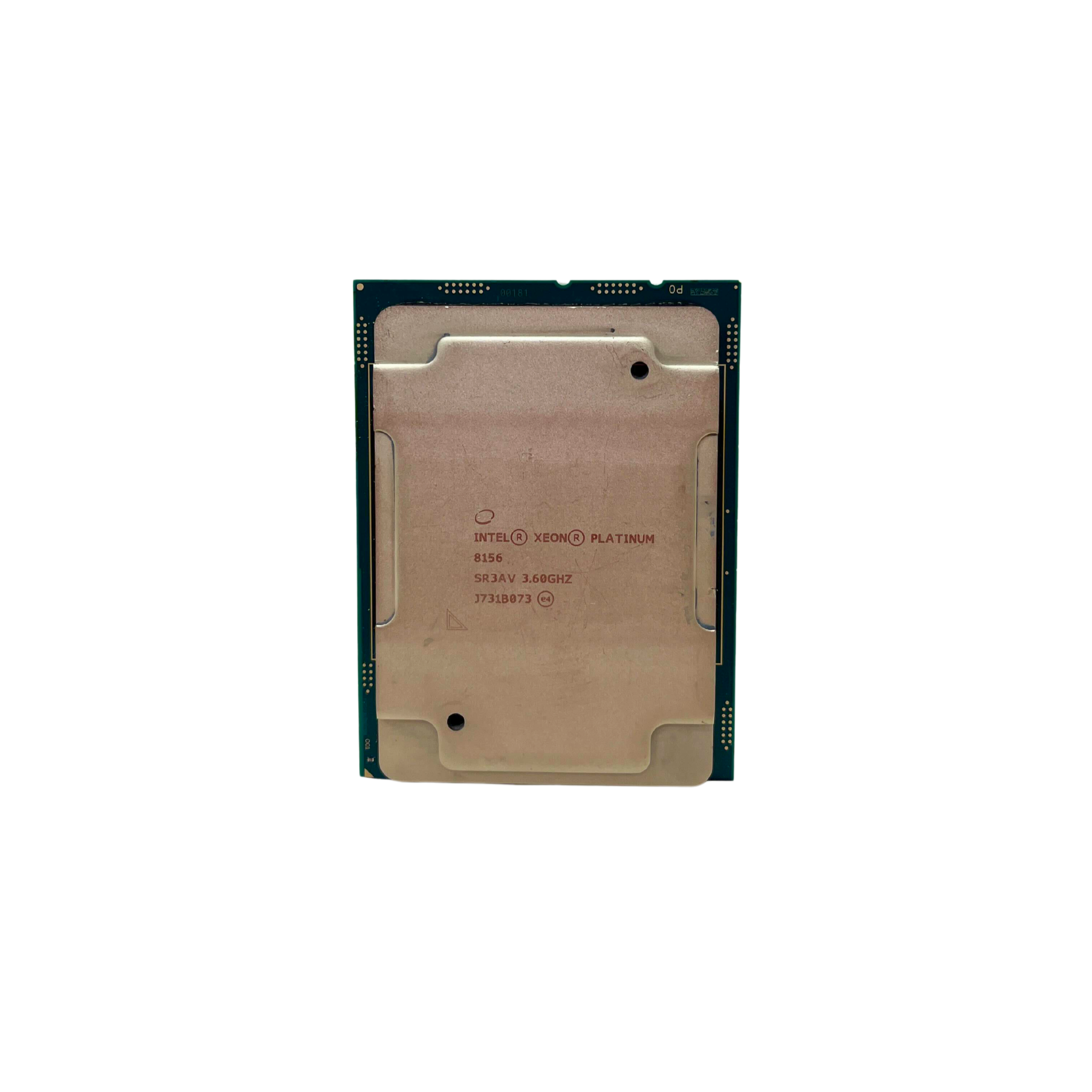 Intel Xeon Platinum 8156 3.6GHz 4C 16.5MB 105W LGA3647 CPU CD8067303408900 SR3AV