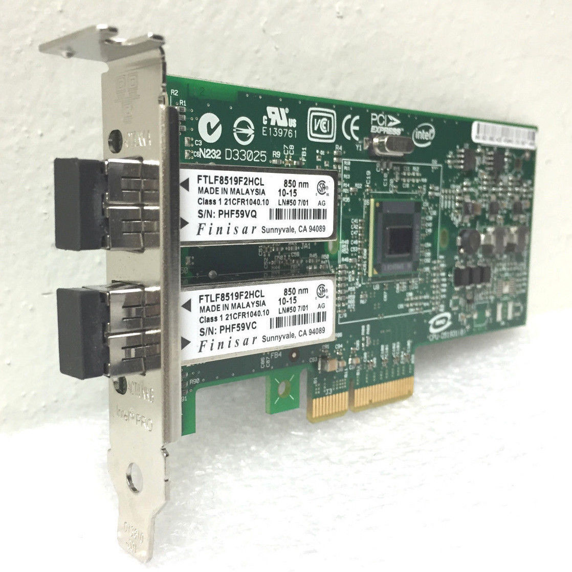 Intel Pro/1000 Pf Dual Port Server Adapter Card Lc Connector (EXPI9402PF)