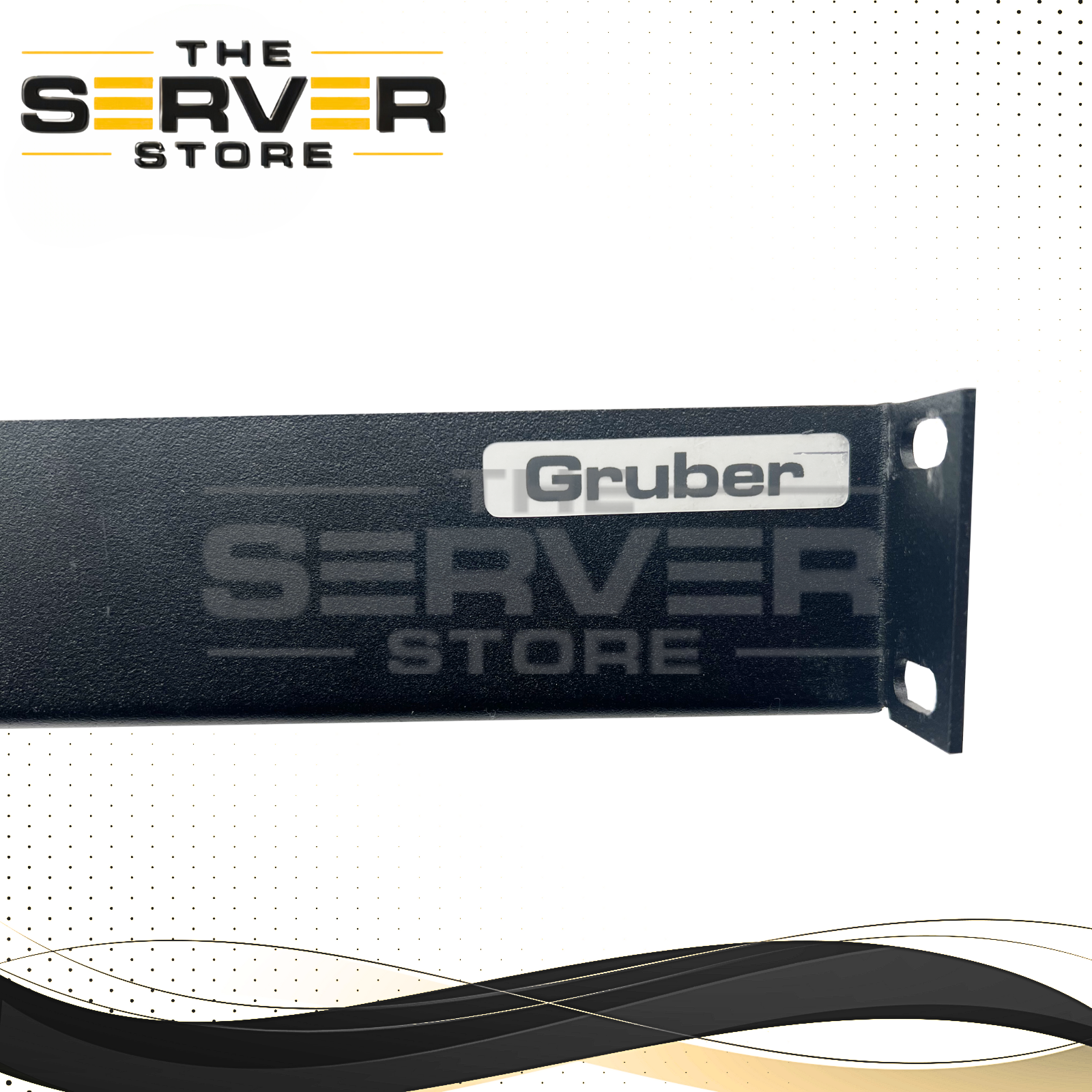 Gruber Rack Mount Adjustable Rails Black (19"x 23"x 30") 34-102100