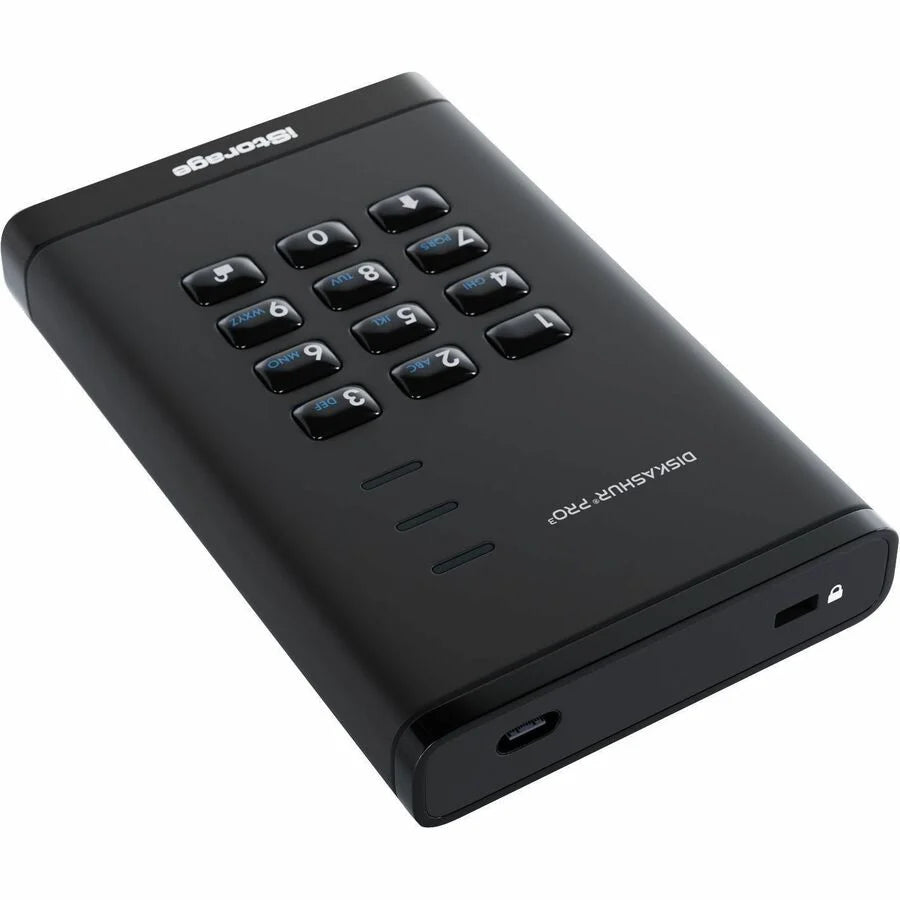 iStorage diskAshur PRO3 1 TB Portable Hard Drive | FIPS 140-3 Level 3 Pending | Incorporated Common Criteria EAL 5+ | PIN protected | Dust/Water Resistant | TAA Compliant