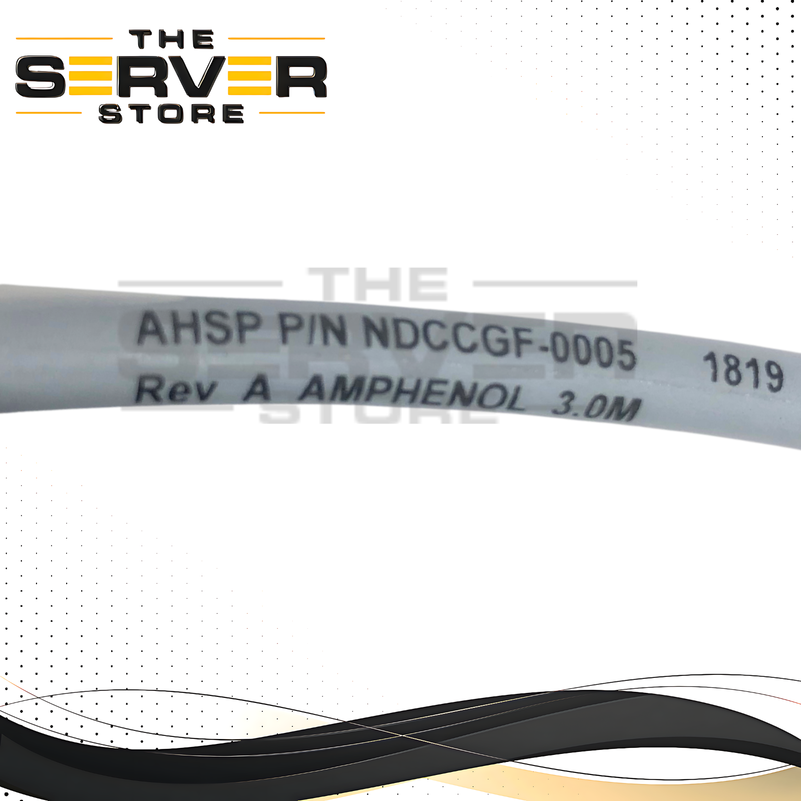 (LOT OF 100) Amphenol 10G/25G SFP+ SFP28 DAC 3m Twinax Cable NDCCGF-0005
