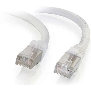C2G-4ft Cat6 Snagless Shielded (STP) Network Patch Cable - White