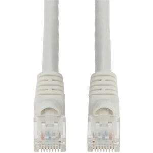 AddOn 1ft White CAT 6A PVC Ethernet Cable Snagless Bubble Boot RJ-45 M/M