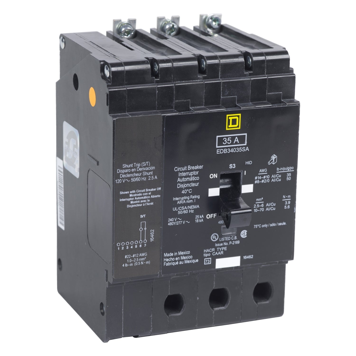 EGB34040SA | Schneider Electric Square D EGB 40A 3-Pole Molded Case Circuit Breaker