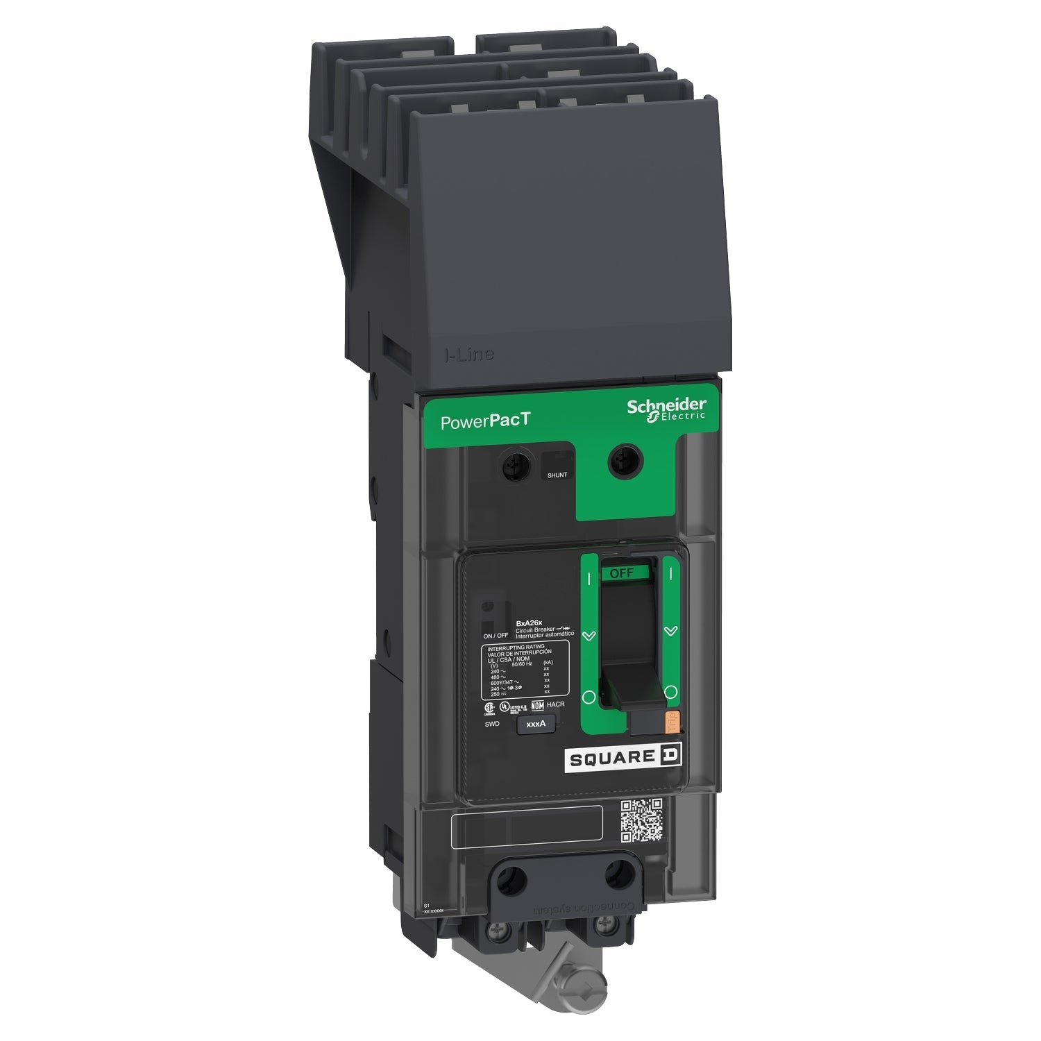 BDA24020Y1 | Square D 20A 2-Pole PowerPact B I-Line Molded Case Circuit Breaker 480Y/277VAC