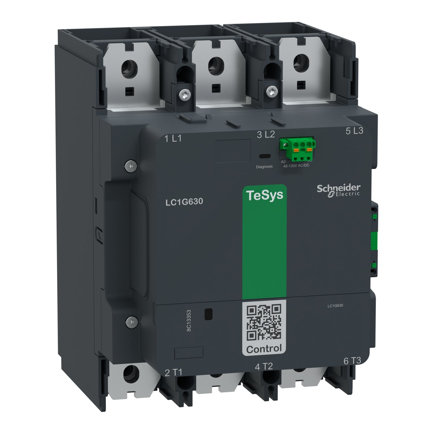 Schneider Electric LC1G800KUEN TeSys Giga 3P 800A High Power Contactor 100-250V AC/DC Coil