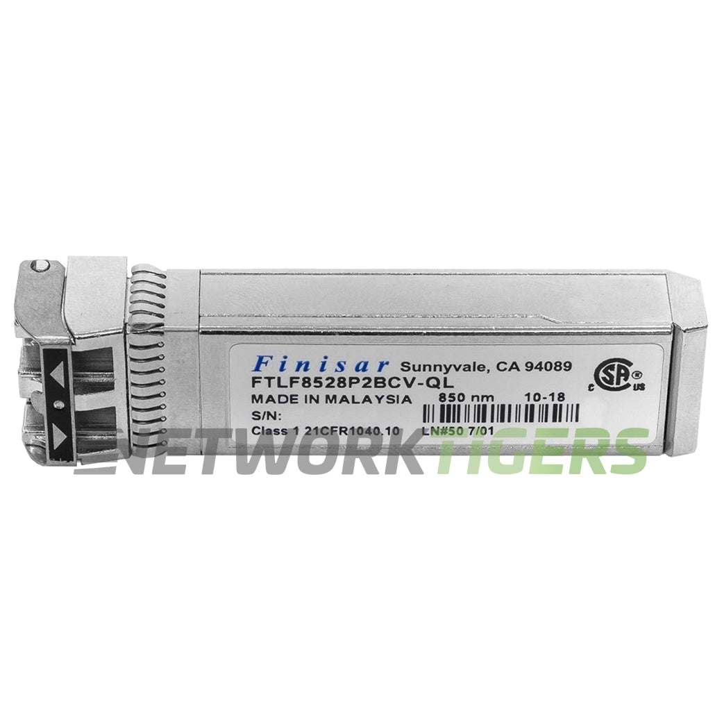 Finisar FTLF8528P2BCV-QL 8GB Fibre Channel 150m 850nm MMF SFP+ Transceiver