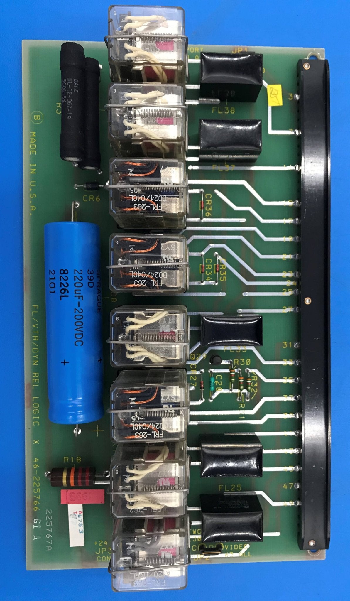 FL/VTR/DYN REL LOGIC X (46-225766 G1 A) GE Advantx