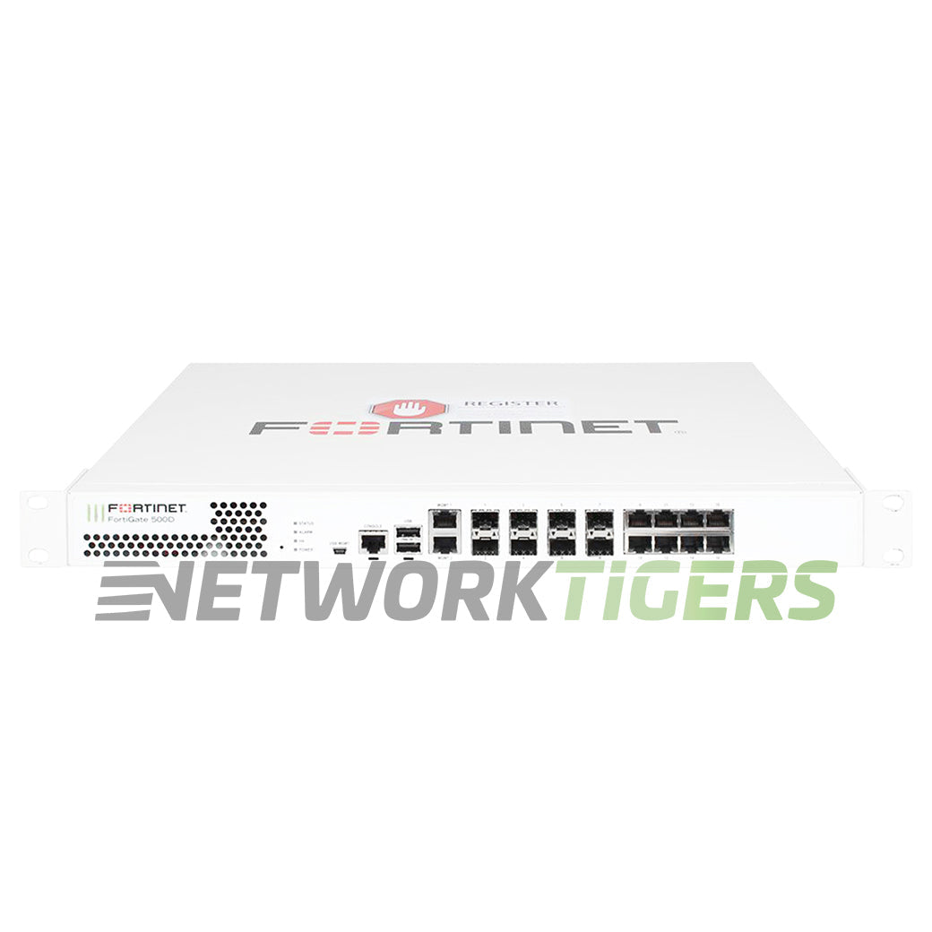 Fortinet FG-500D FortiGate 500D 16 Gbps Registrable / Unclaimed Firewall