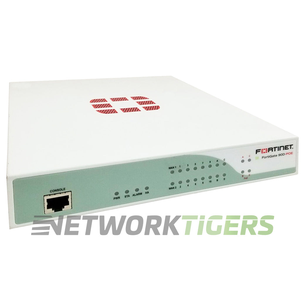NEW Fortinet FG-90D-POE FortiGate 90D 3.5 Gbps 16x 1GB PoE RJ45 Firewall