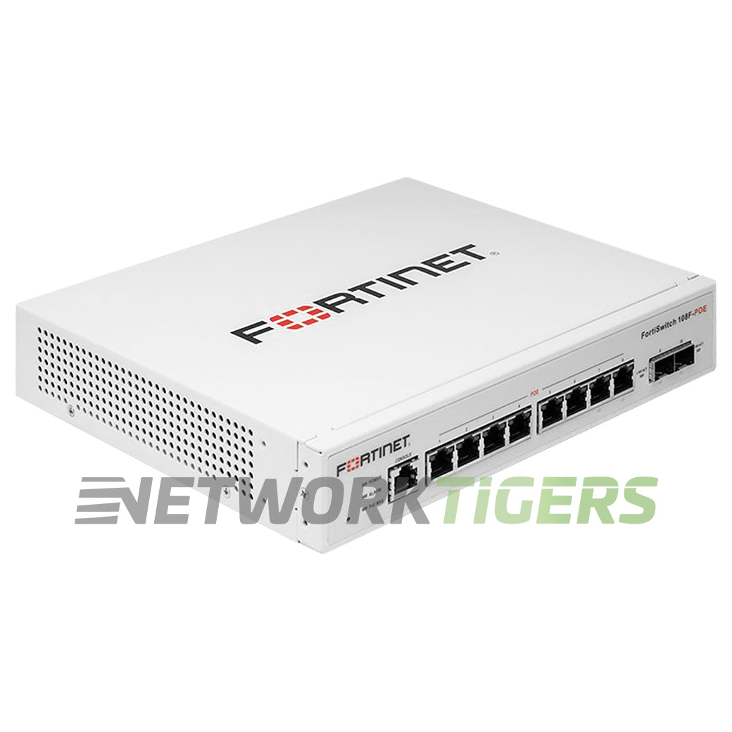 Fortinet FS-108F-PoE 8x 1GB PoE RJ45 2x SFP Registrable / Unclaimed Switch