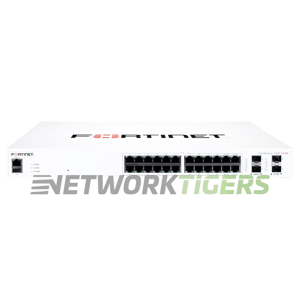 NEW Fortinet FS-124F-FPOE 100 Series Registrable / Unclaimed Switch