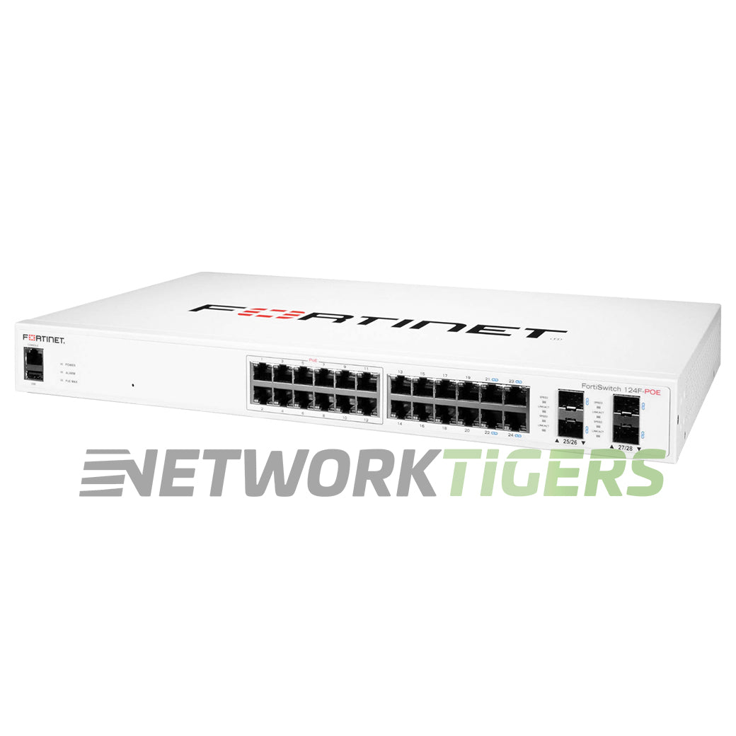 NEW Fortinet FS-124F-POE 100 Series Local Management Only Switch