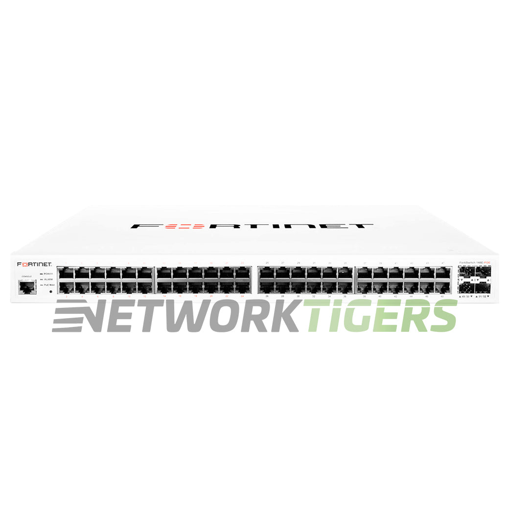 NEW Fortinet FS-148E-POE 48x (24x PoE+) RJ45 4x SFP - Local Manage Only Switch