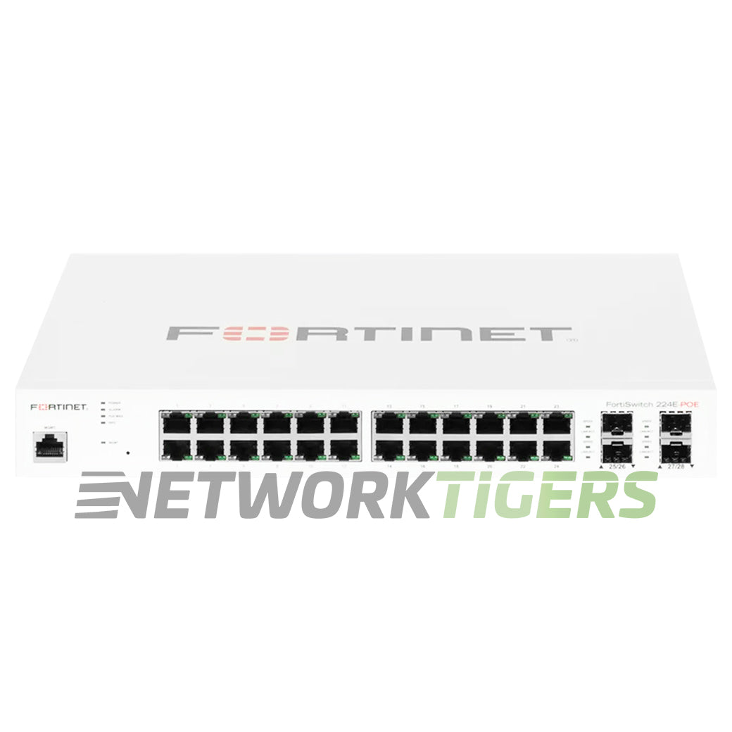 NEW Fortinet FS-224E-POE 200 Series 24x 1GB RJ45 Local Management Only Switch