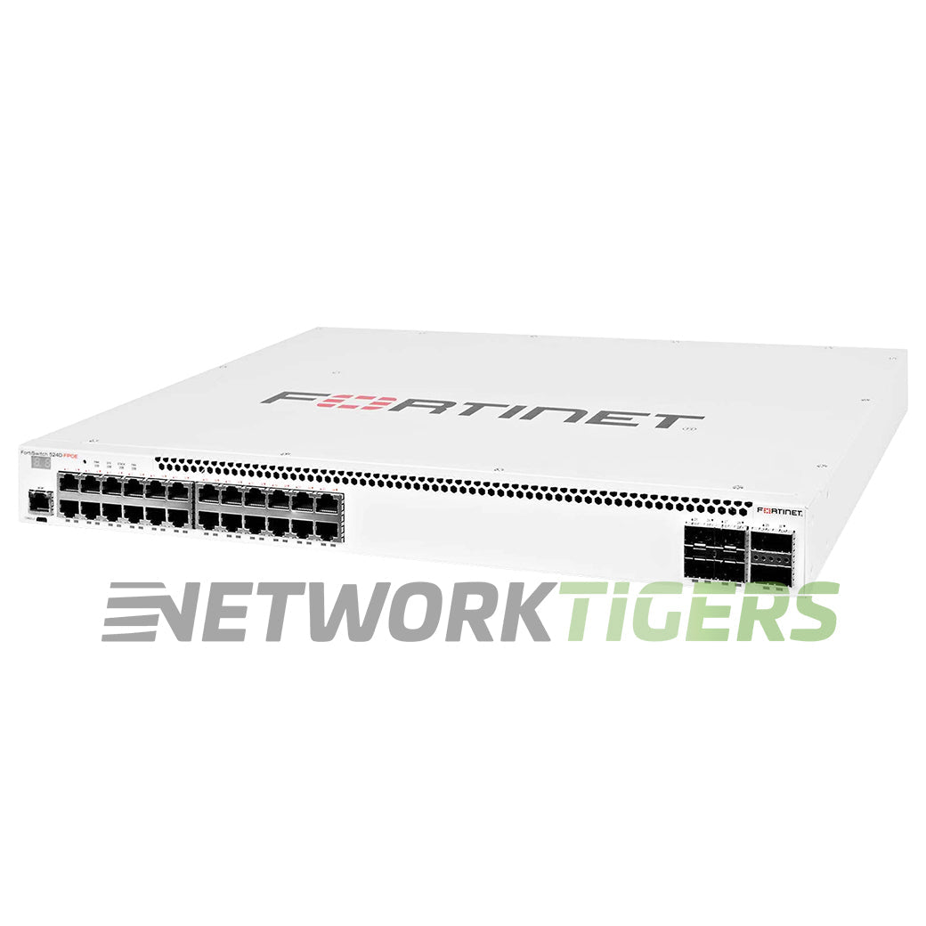 Fortinet FS-524D 24x 1GB RJ45 4x SFP+ 2x QSFP+ Registrable / Unclaimed Switch