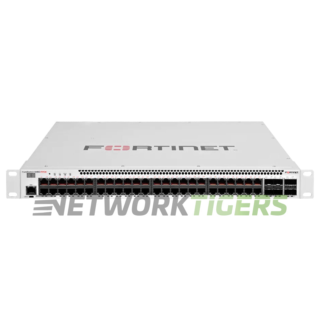 NEW Fortinet FS-548D-FPOE 48x PoE+ RJ45 4x SFP+ 2x QSFP+ Registrable Switch