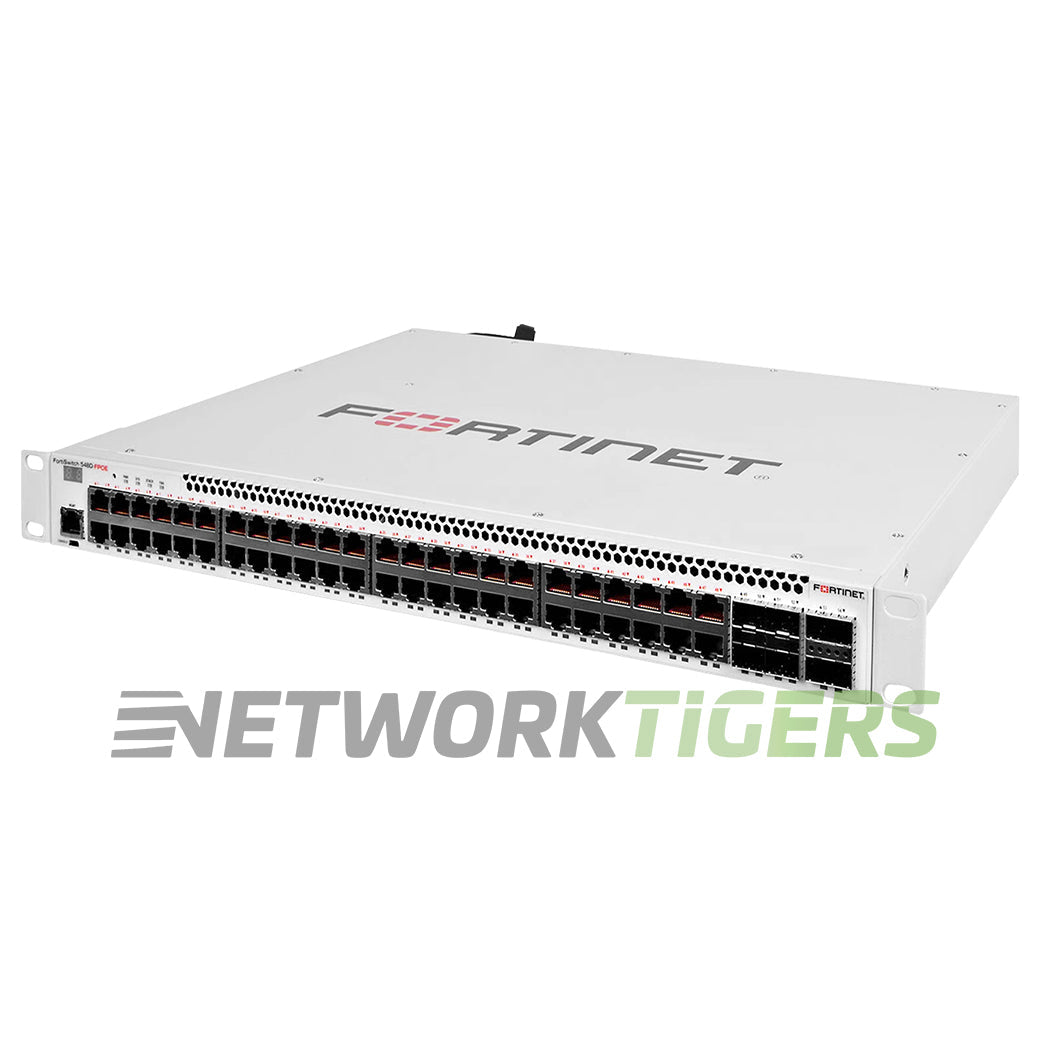 Fortinet FS-548D-FPOE 48x PoE+ RJ45 4x SFP+ 2x QSFP+ Local Manage Only Switch