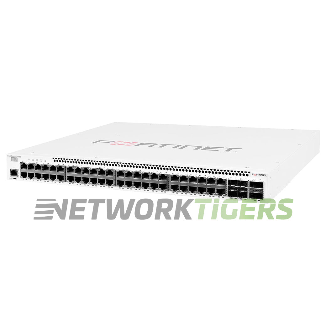 NEW Fortinet FS-548D 500 Campus 48x 1GB RJ45 4x 10GB SFP+ 2x 40GB QSFP+ Switch
