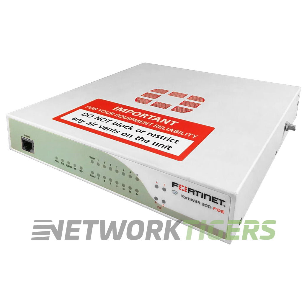 NEW Fortinet FWF-90D-POE Wireless 3.5 Gbps Local Management Only Firewall