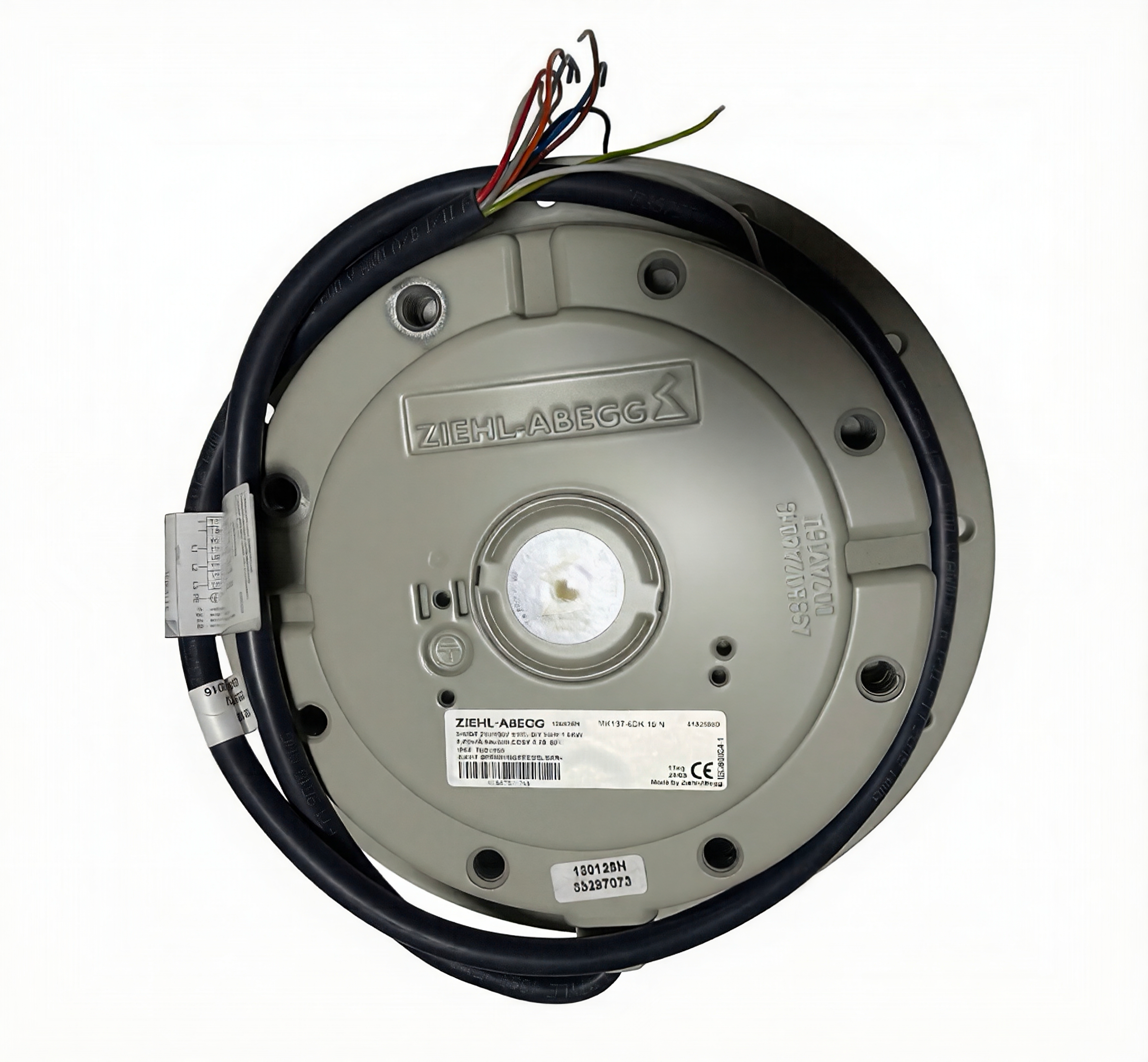 MK137-6DK.15.N ZIEHL-ABEGG Centrifugal Motor Fan 3~230/400V 1.0kW 2.7/4.7A 920rpm