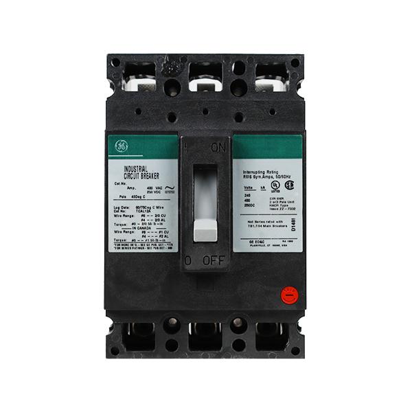 General Electric TED136015 15A 3-Pole Molded Case Circuit Breaker 600V Bolt-On TED Series