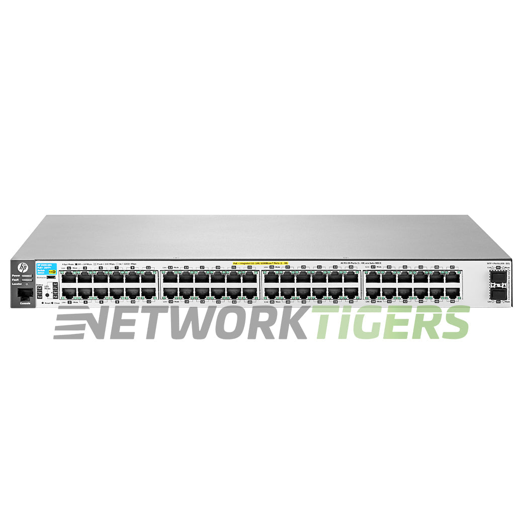NEW HPE Aruba J9853A 2530-48G-PoE+-2SFP+ 48x 1GB PoE+ RJ45 2x 10GB SFP+ Switch