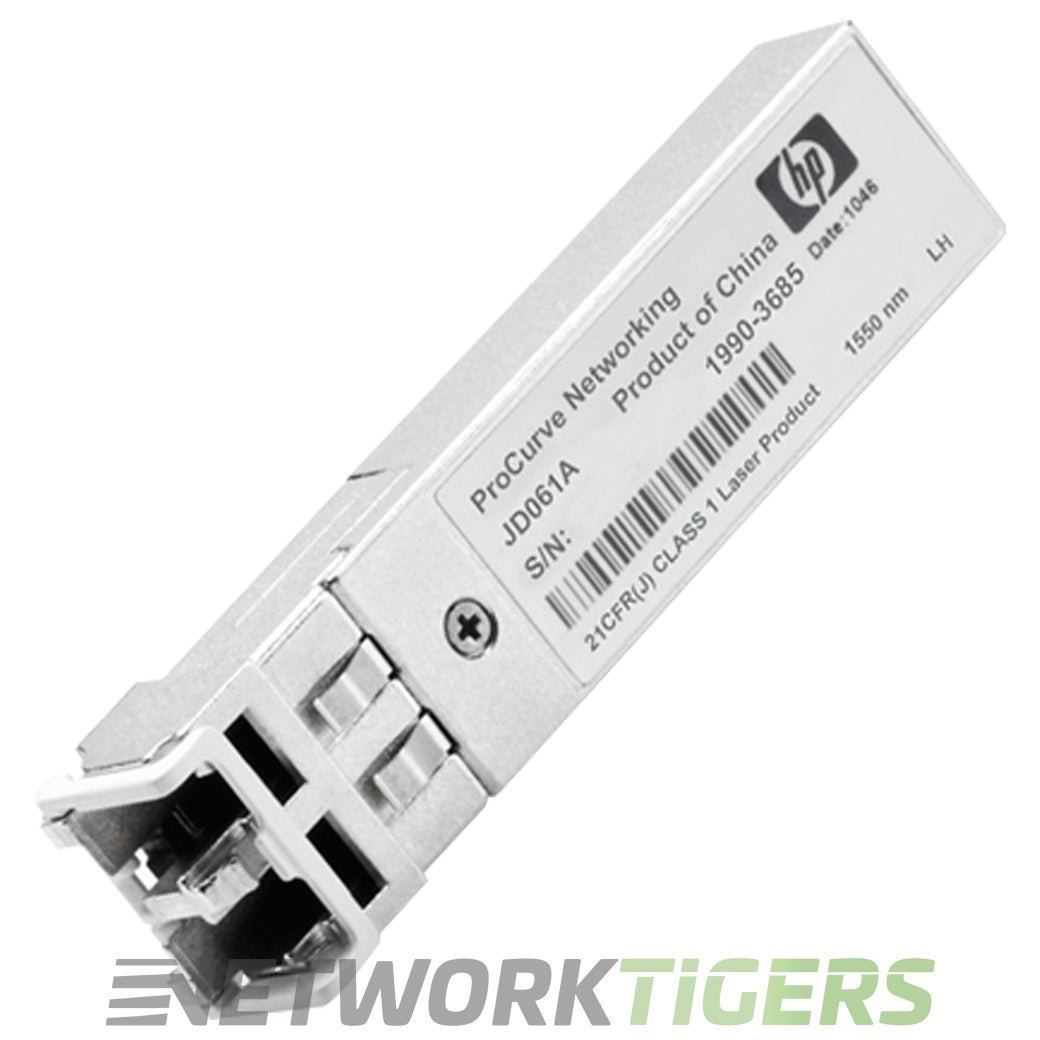 NEW HPE JD061A 1GB BASE-LH40 1310nm SMF LC SFP Transceiver