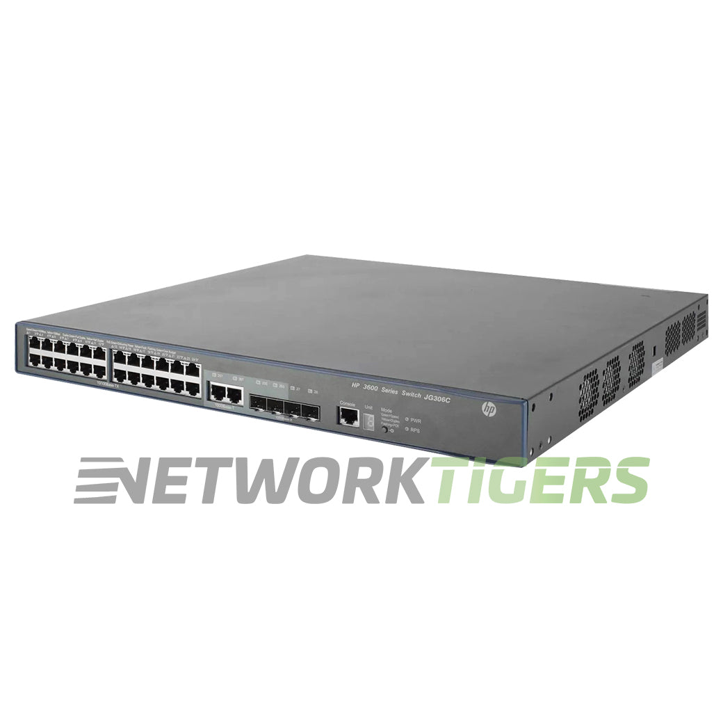 NEW HPE JG306C 3600 SI Series 24x Fast Ethernet PoE+ 4x 1G SFP Switch