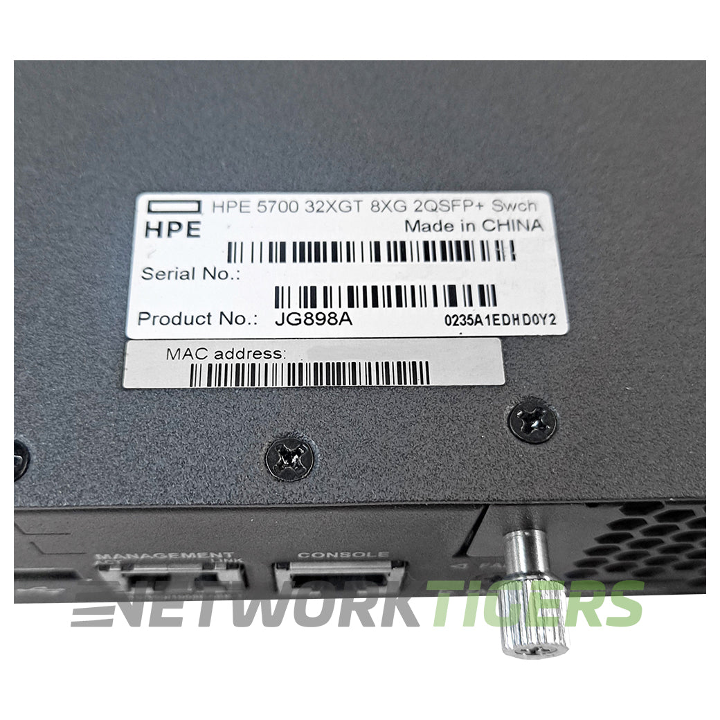 NEW HPE JG898A 32x 10GB Copper 8x 10GB SFP+ 2x 40GB QSFP+ Switch