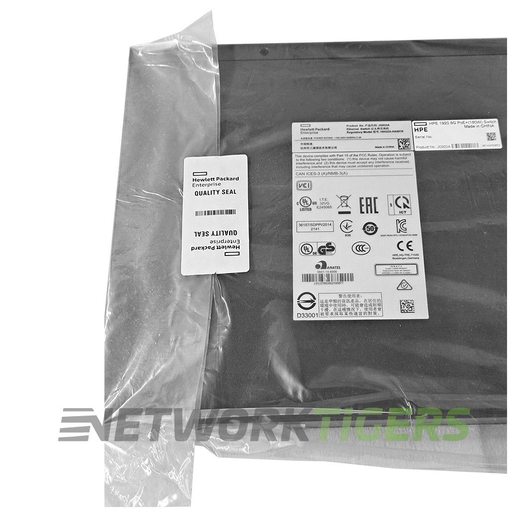 NEW HPE JG922A 1920 Series 8x 1GB RJ45 2x 1GB SFP Switch