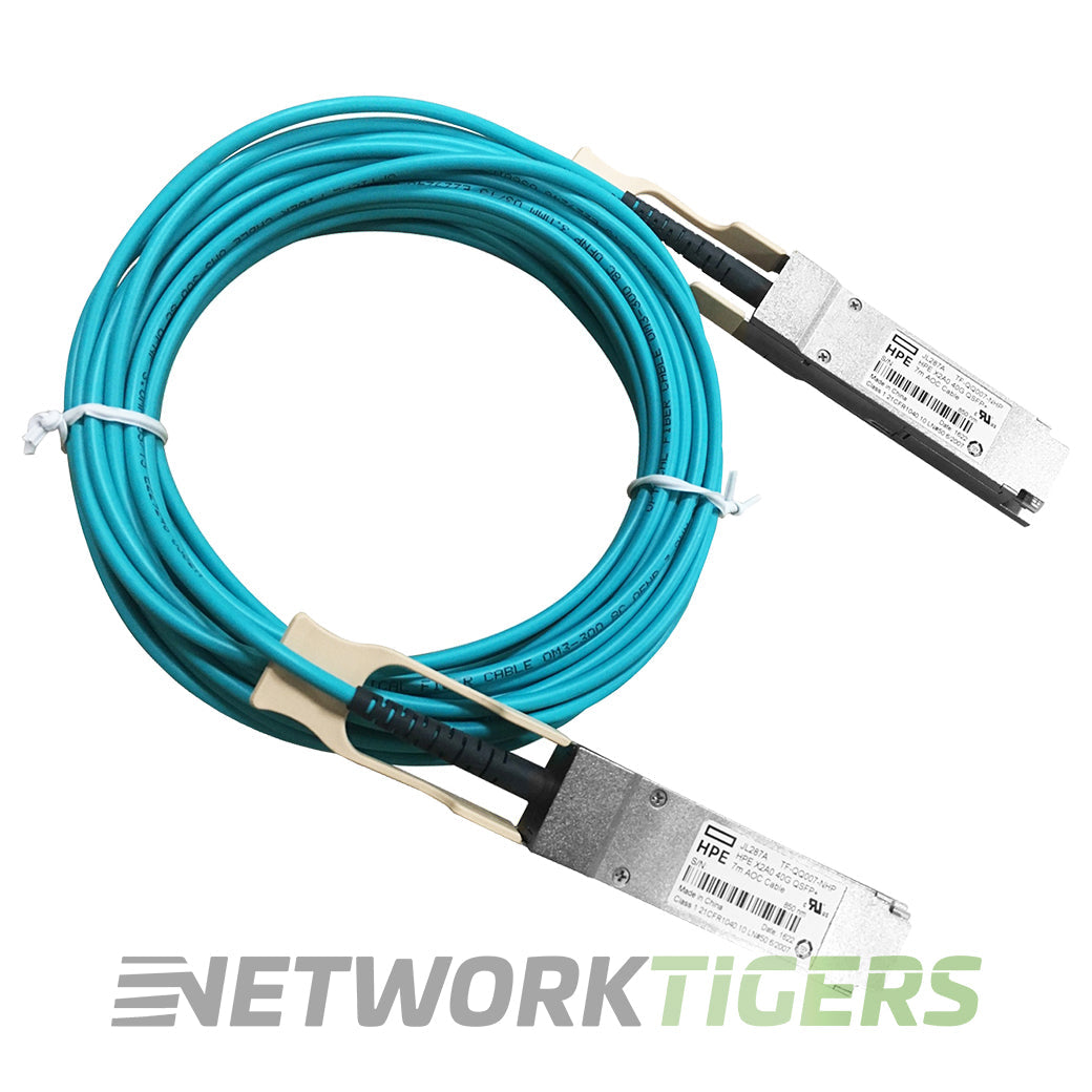 NEW HPE JL287A 7m 40GB QSFP+ to QSFP+ Active Optical Cable