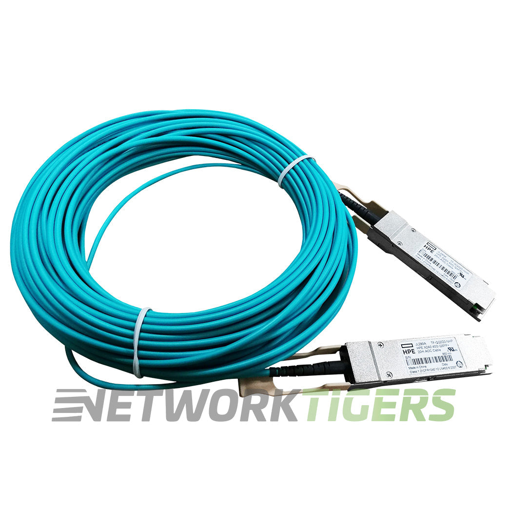 HPE JL289A 20m 40GB QSFP+ Active Optical Cable