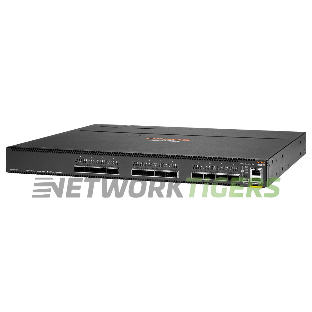 HPE Aruba JL708C CX 8360 v2 Series 8360-12C 12x 100GB QSFP28 F-B Airflow Switch