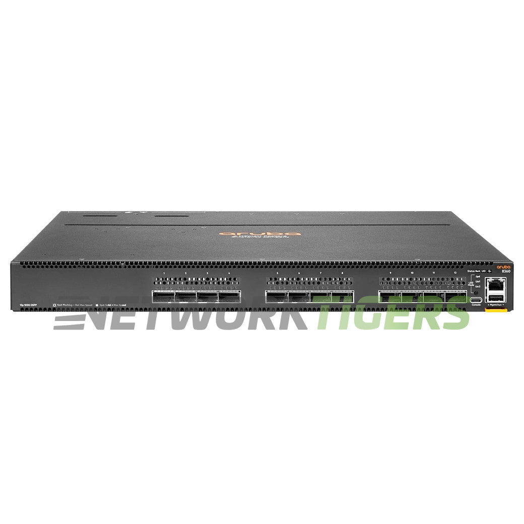 HPE Aruba JL708C CX 8360 v2 Series 8360-12C 12x 100GB QSFP28 F-B Airflow Switch