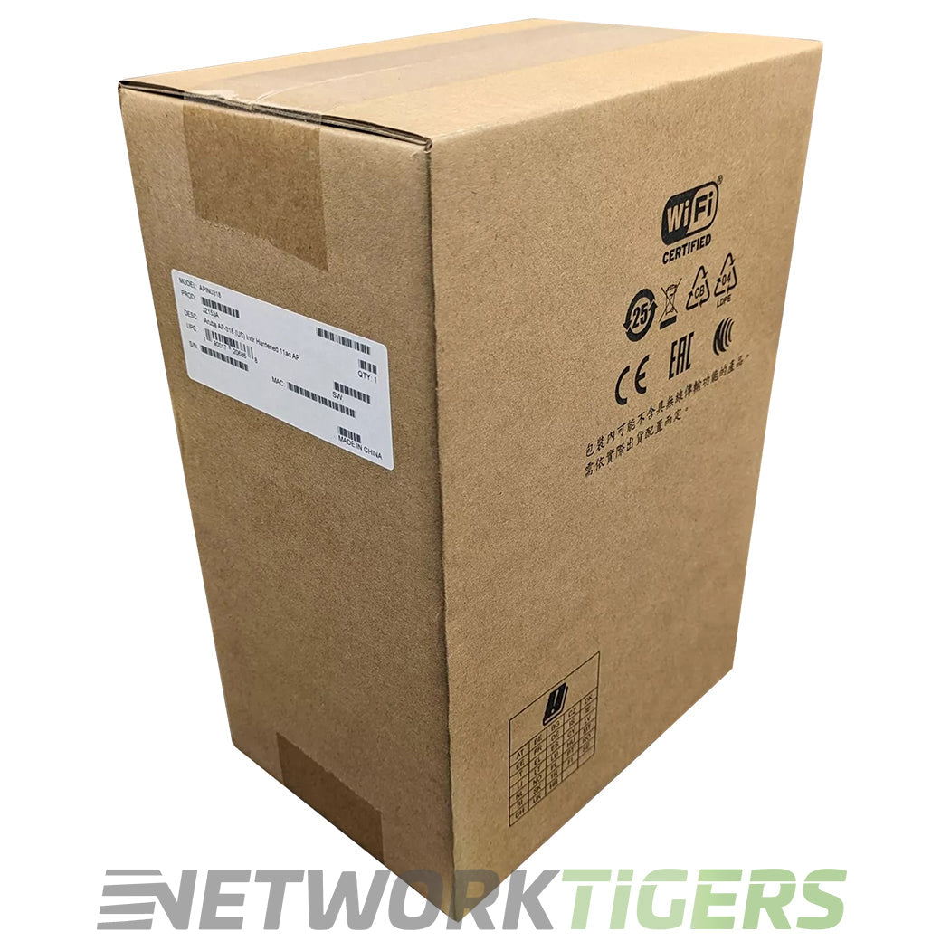 NEW HPE Aruba AP-318 JZ153A (US) Wi-Fi 5 802.11ac External Antenna Hardened WAP