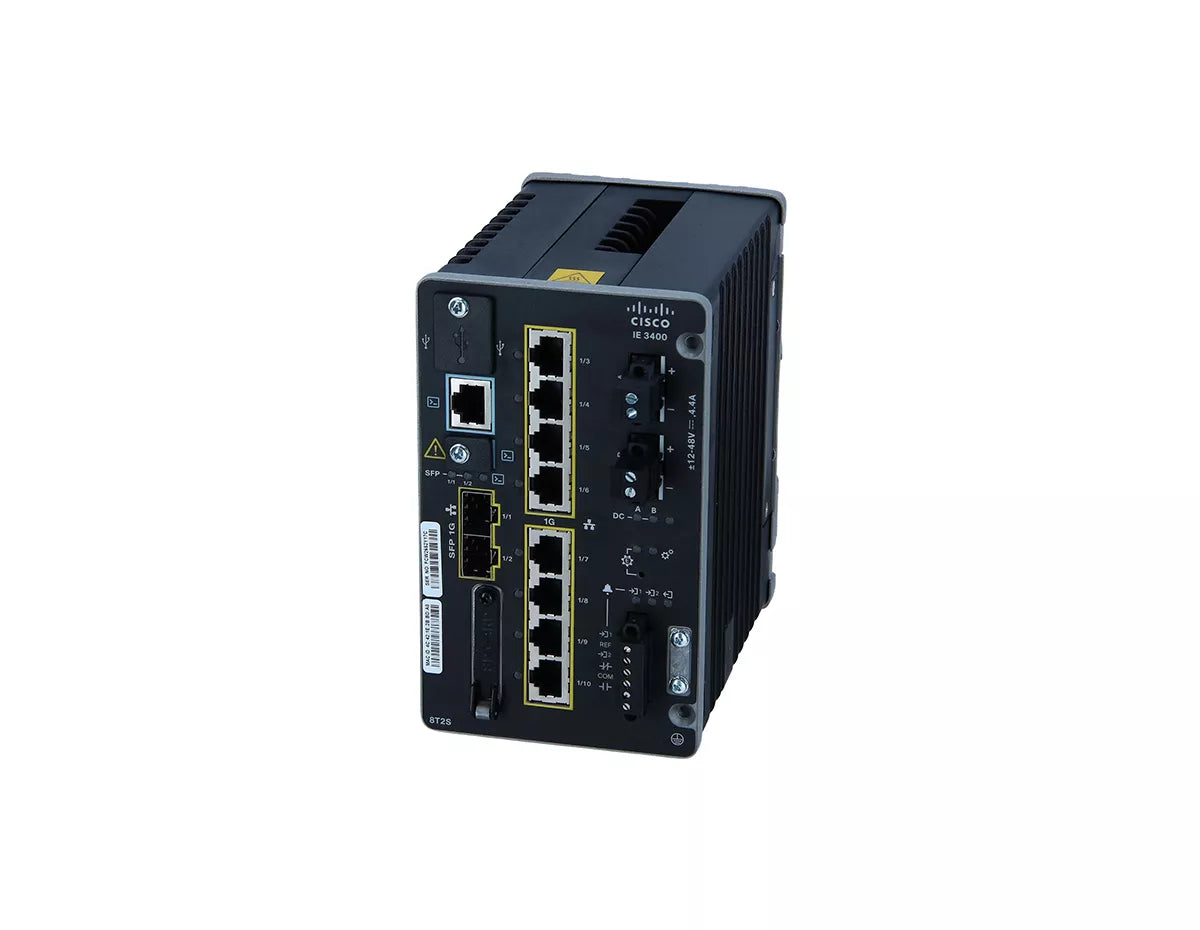 Cisco IE-3400-8T2S-E Catalyst IE3400 Rugged Managed Industrial Ethernet Switch with SFP Uplinks